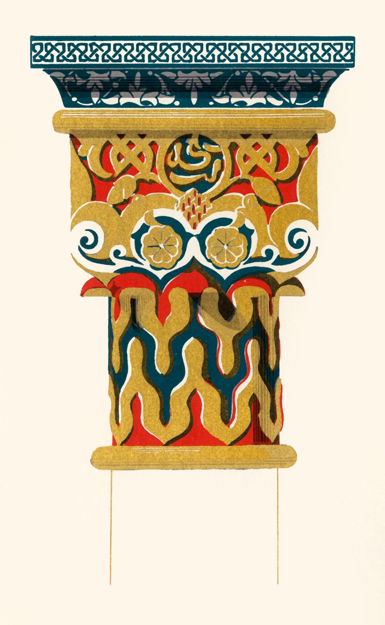 Kapiteel van zuilen, Hof van de Leeuwen, 1907 door Unbekannt