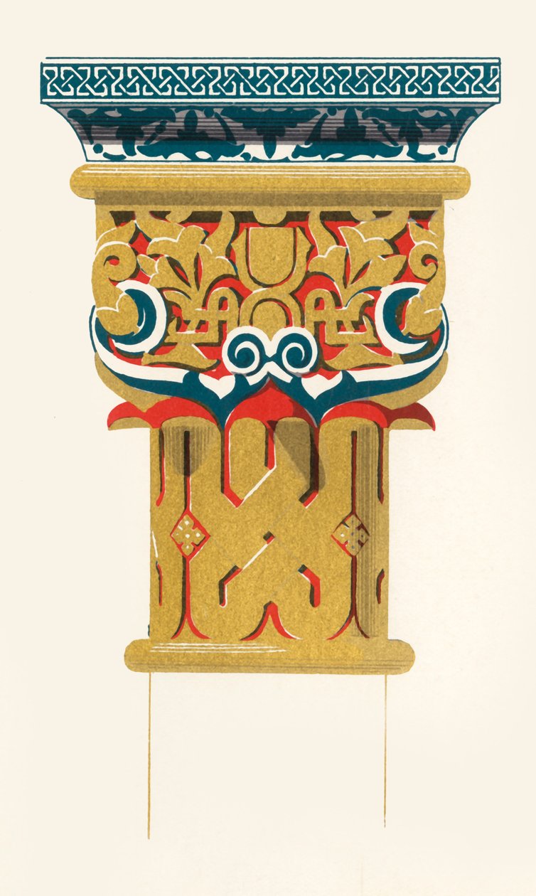 Kapiteel van kolommen, Hof van de Leeuwen, 1907 door Unbekannt