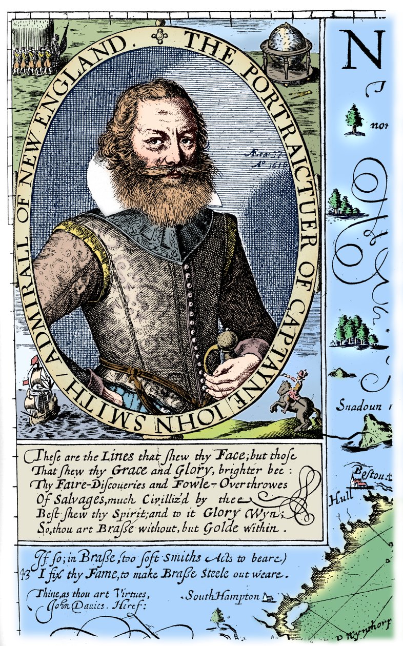 Kapitein John Smith, Virginia kolonist, 1624, 1893 door Unbekannt