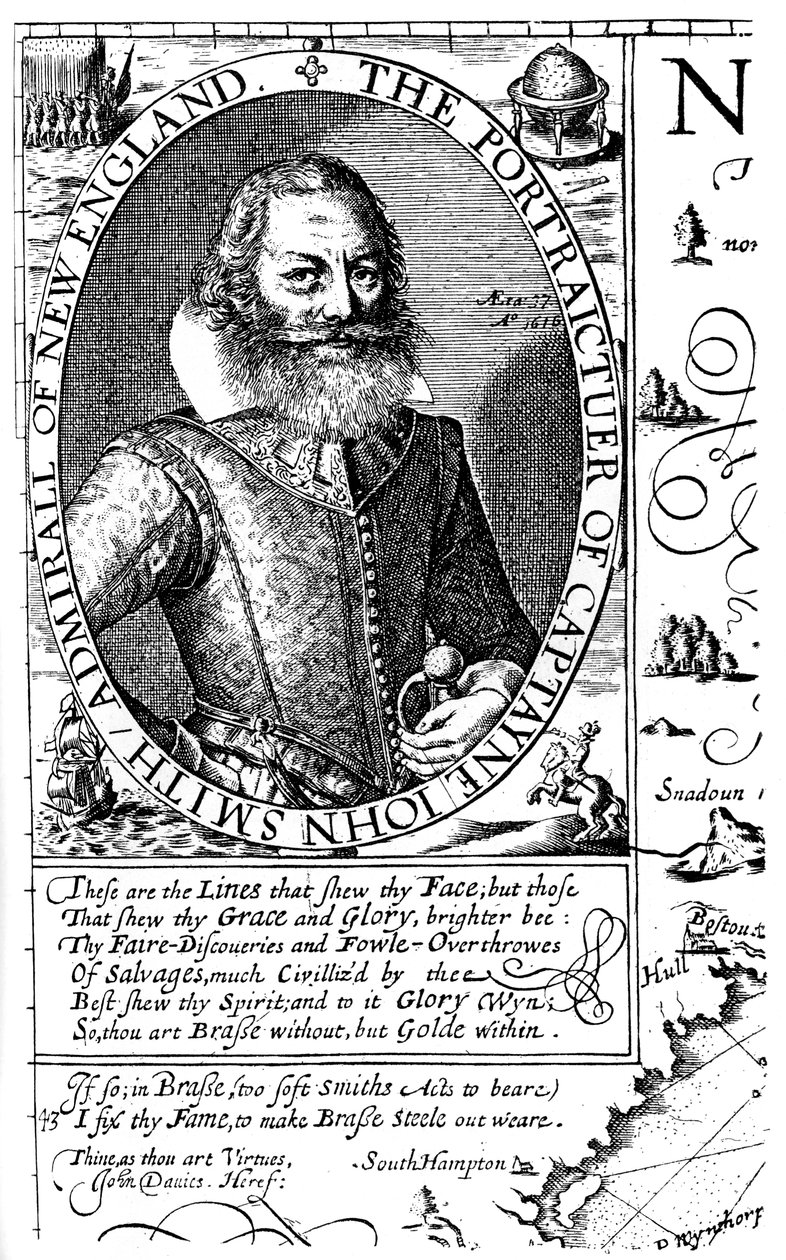 Kapitein John Smith, Virginia kolonist, 1624, 1893 door Unbekannt