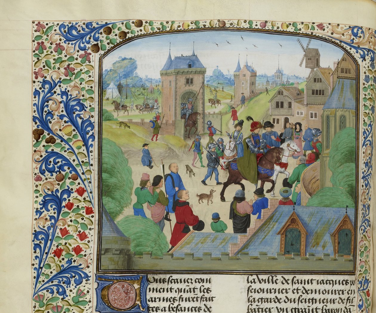 Verovering van Orense door het Engelse leger, 1387, ca. 1470-1475 door Unbekannt