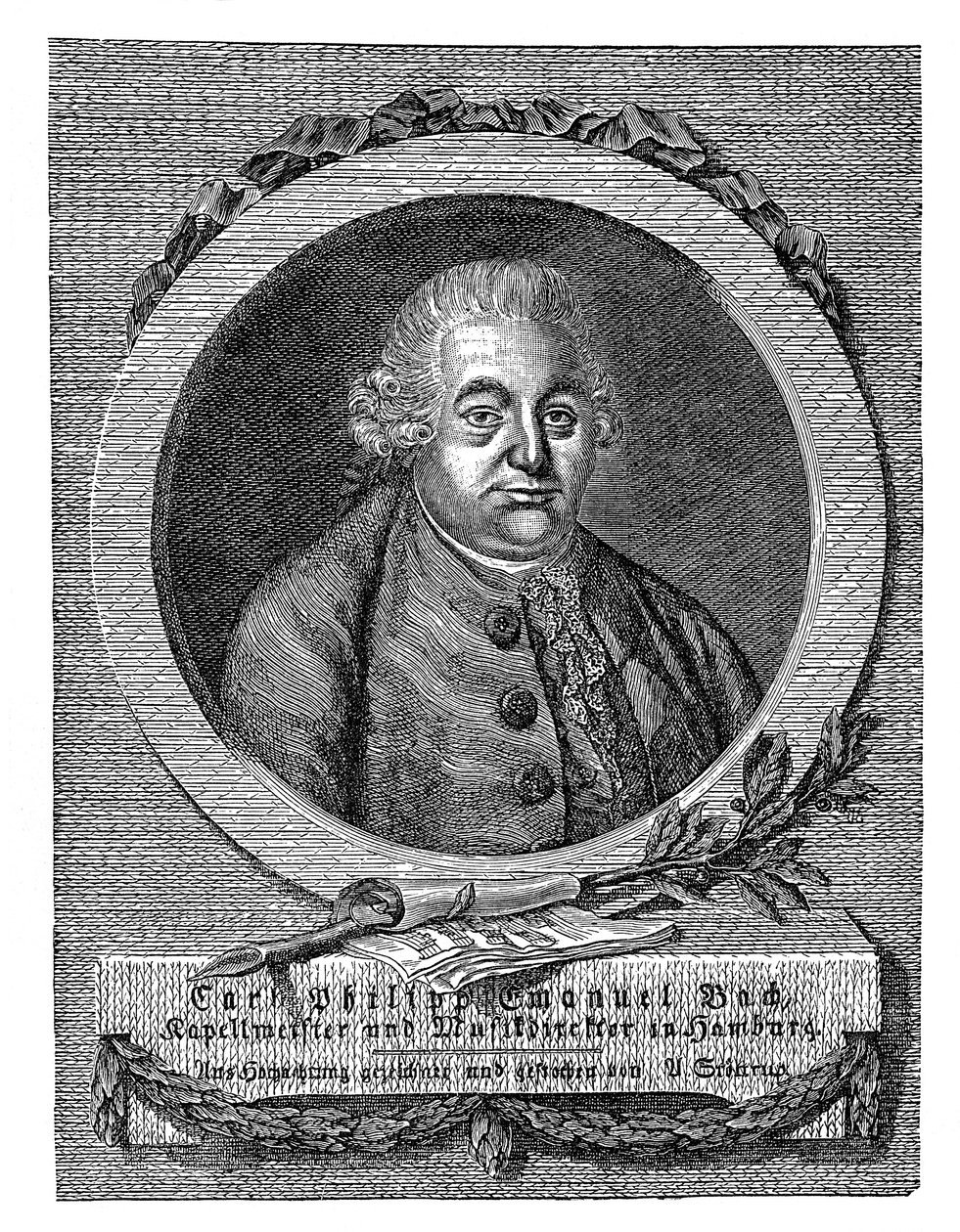 Carl Philip Emanuel Bach, Duitse componist en muzikant door Unbekannt