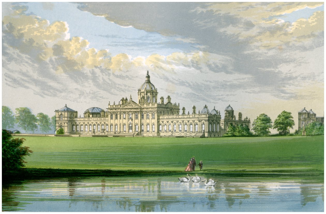 Kasteel Howard, Yorkshire, huis van de Graaf van Carlisle door Unbekannt