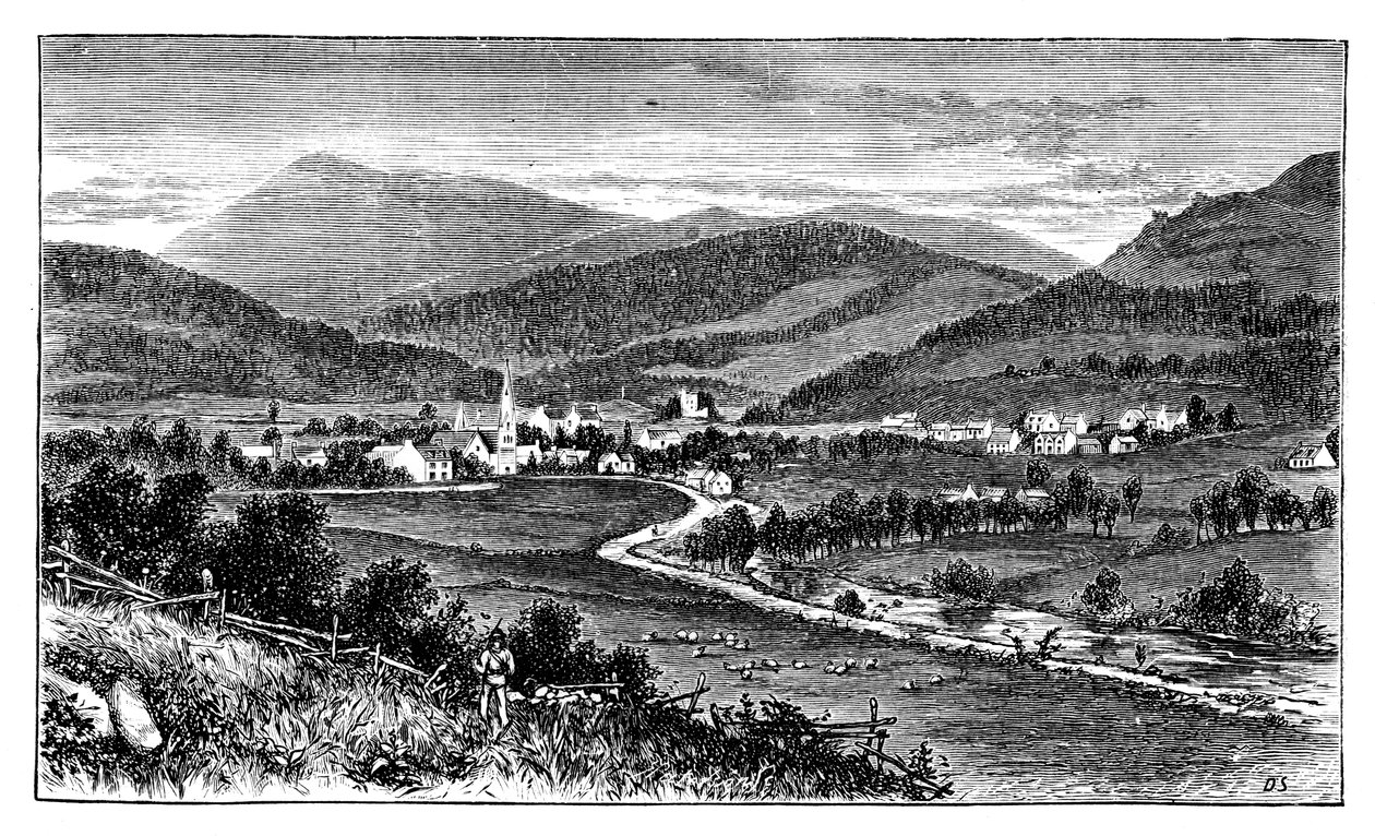 Castleton van Braemar, Schotland, ca. 1888 door Unbekannt