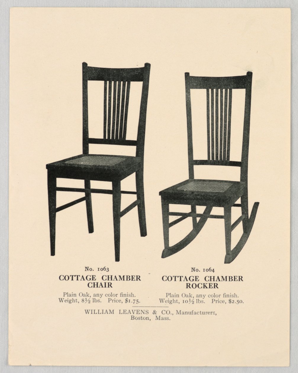 Catalogus Illustratie, Ontwerpen voor Stoelen, 1904-1905 door Unbekannt
