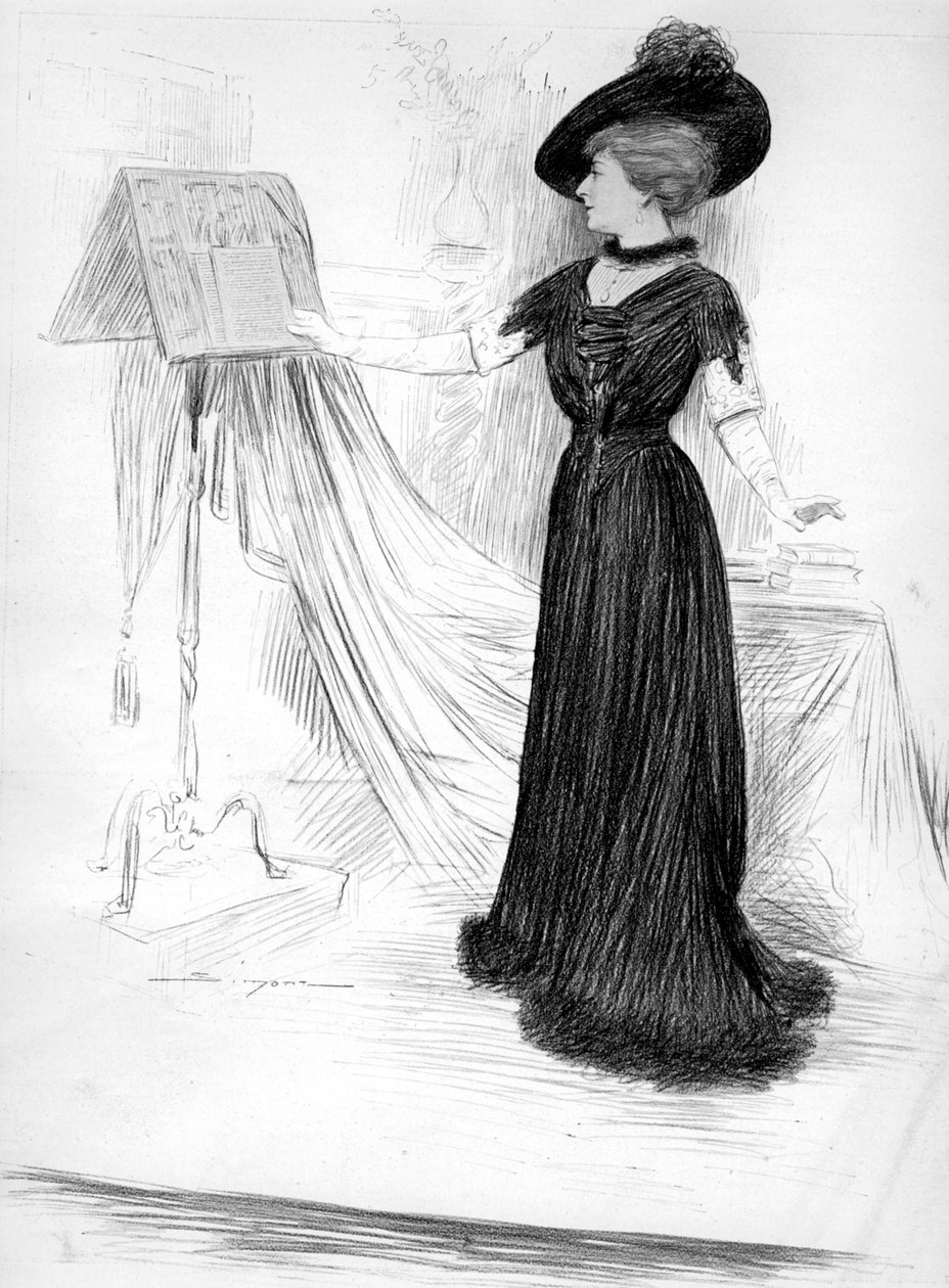 Cécile Sorel, Franse actrice, 1909 door Unbekannt