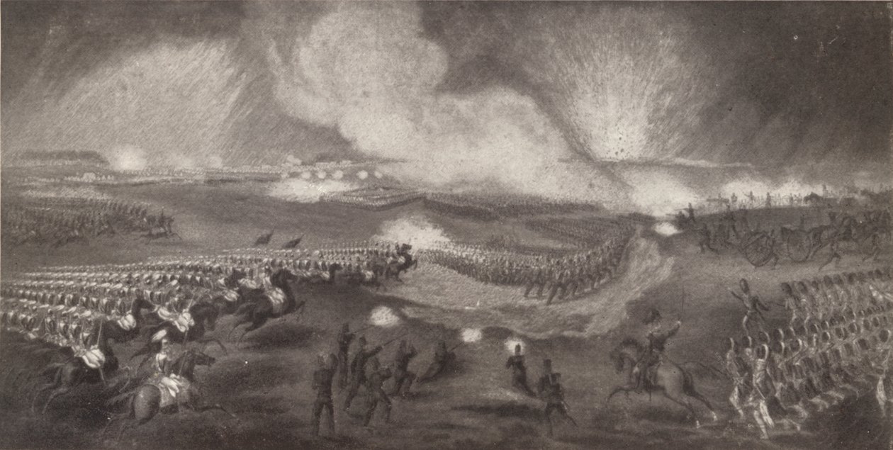 Aanval van de Britse troepen op de weg naar Windlesham, 24 april 1854 door Unbekannt