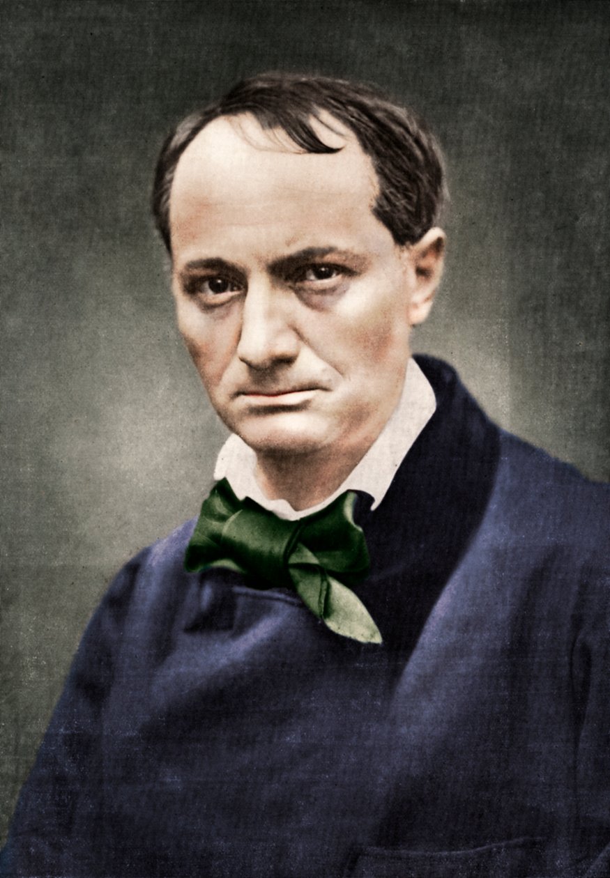 Charles Baudelaire, invloedrijke Franse dichter, criticus en vertaler, midden 19e eeuw door Unbekannt