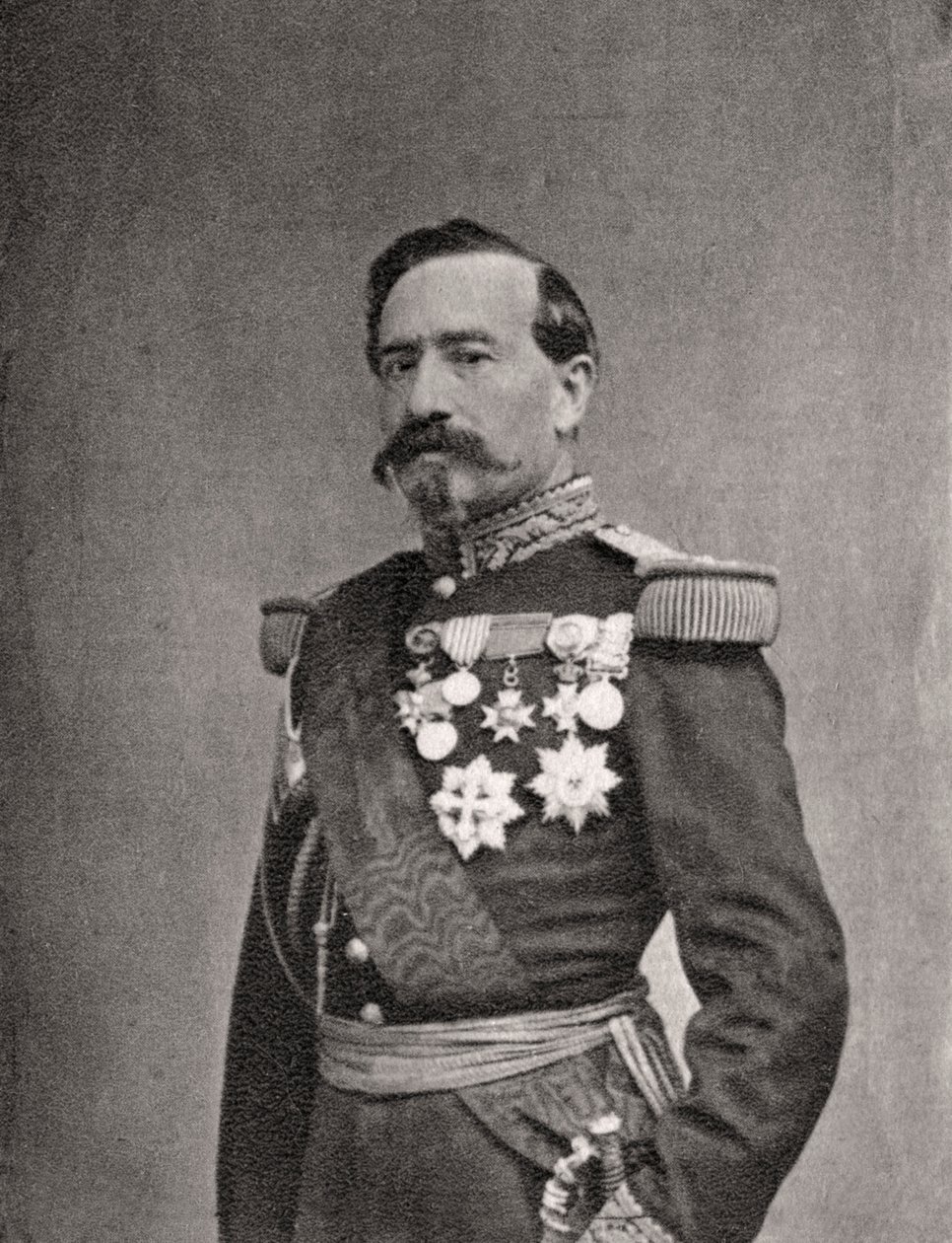 Charles Denis Bourbaki, Franse soldaat en generaal, 1868 door Unbekannt
