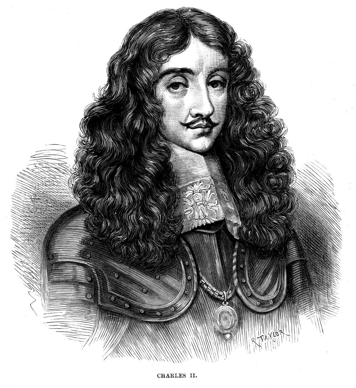 Karel II, Koning van Groot-Brittannië en Ierland 1660-1685, ca. 1880 door Unbekannt