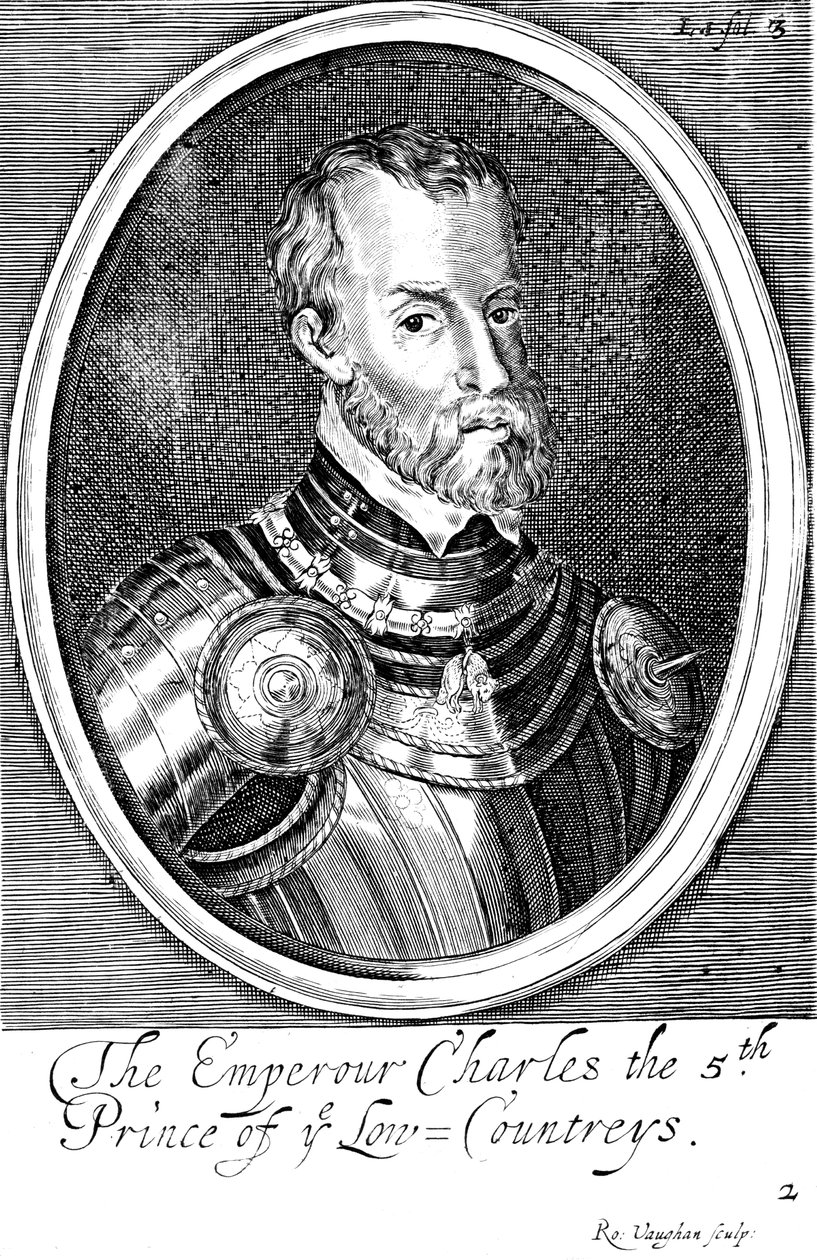Karel V, koning van Spanje en Heilige Roomse keizer vanaf 1519 door Unbekannt