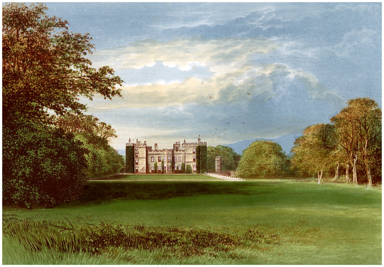 Chillingham Castle, Northumberland, huis van de graaf van Tankerville, ca. 1880 door Unbekannt