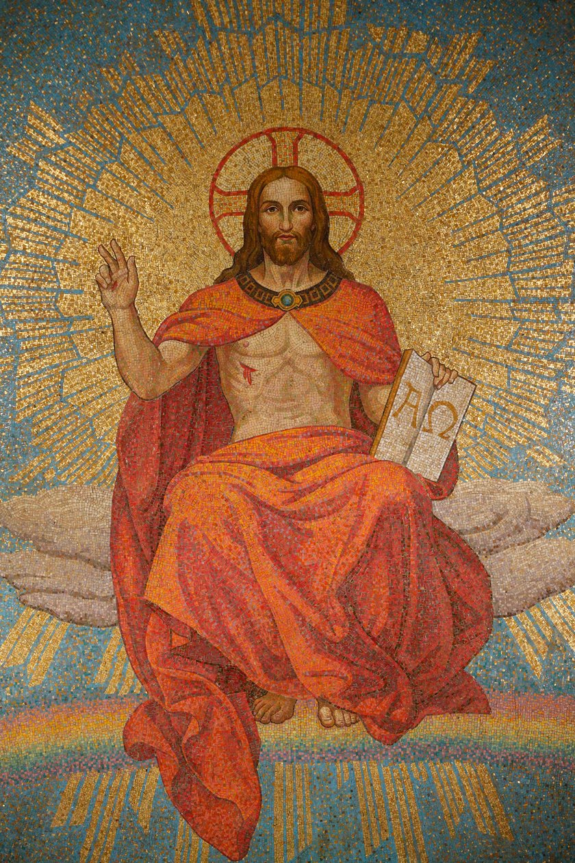 Christus in Majesteit - Kerk van St - Alphonsus Liguori, Rome, Italië door Unbekannt