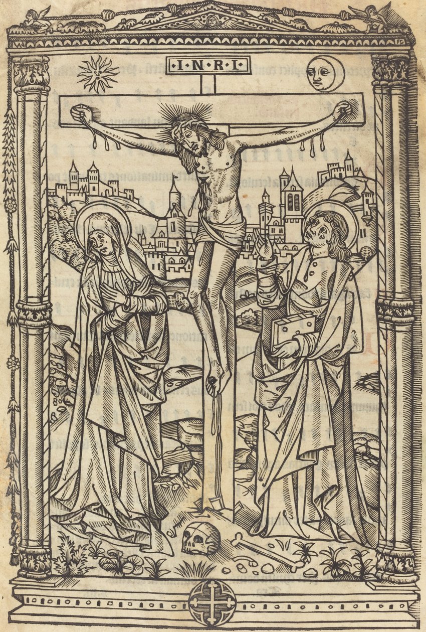 Christus aan het kruis, ca. 1490 door Unbekannt