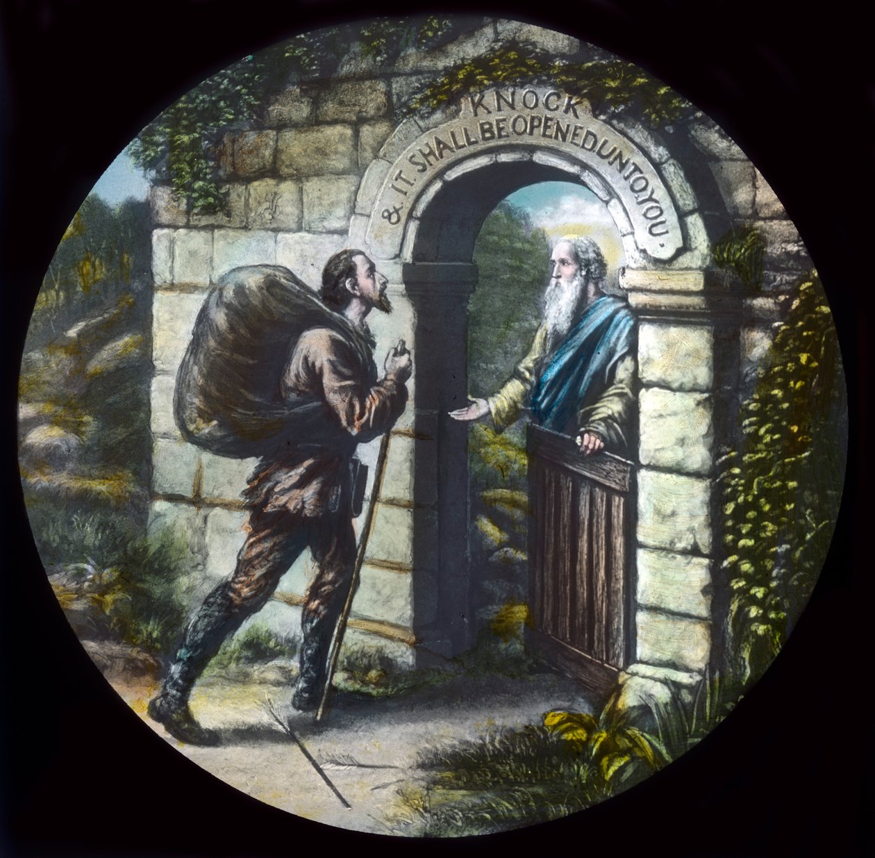 Christen bij de poort, ca. 1910 door Unbekannt