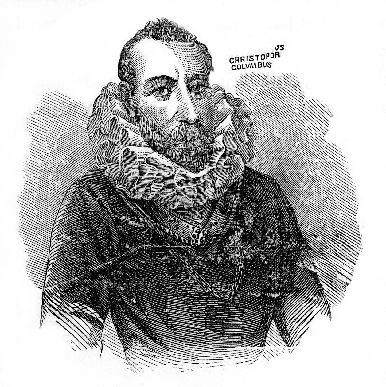 Christoffel Columbus, Italiaanse ontdekkingsreiziger en handelaar, ca. 1872 door Unbekannt