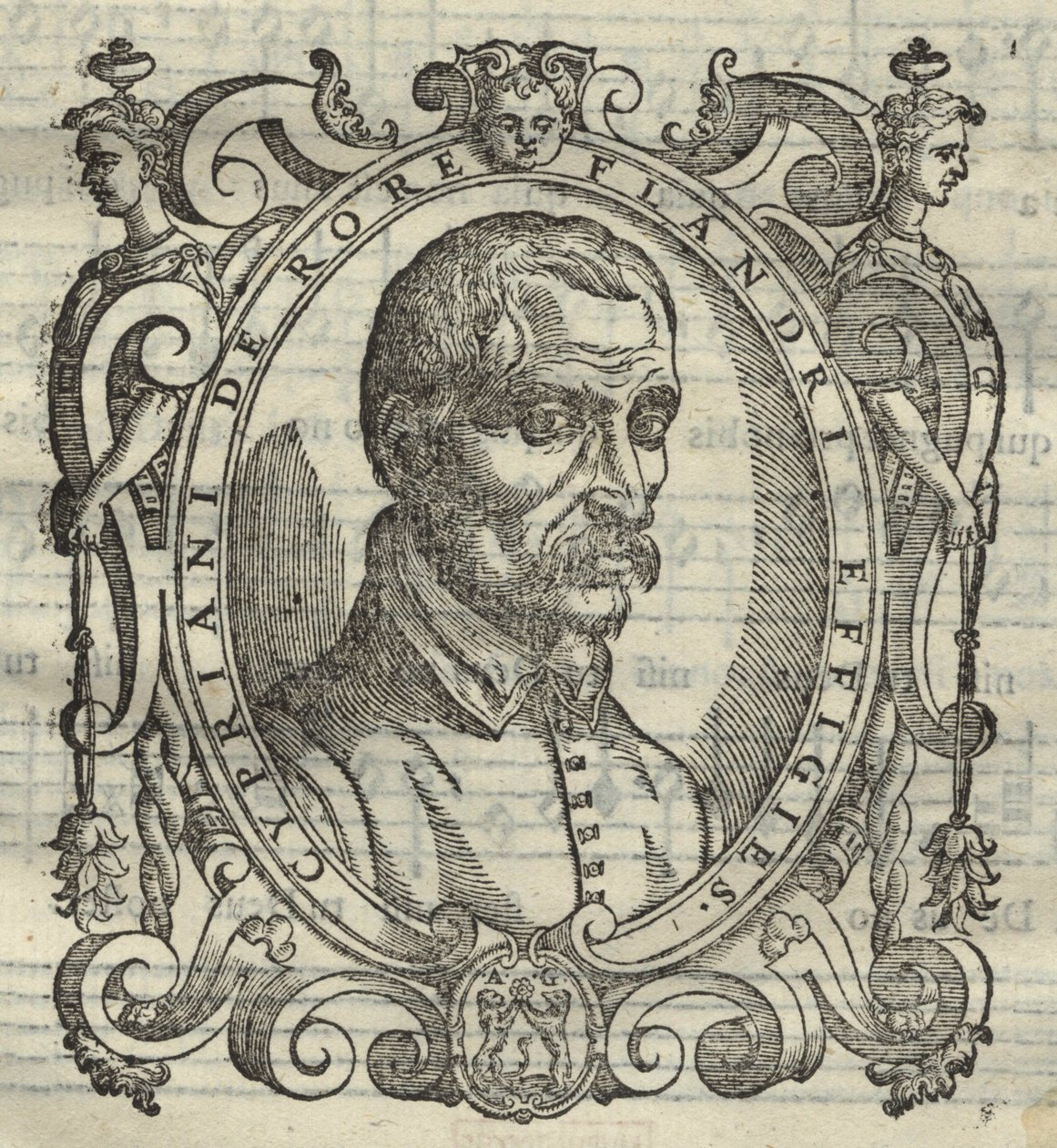 Cipriano de Rore 1515-1565 uit Cypriani de Rore Sacrae Cantiones, 1584 door Unbekannt