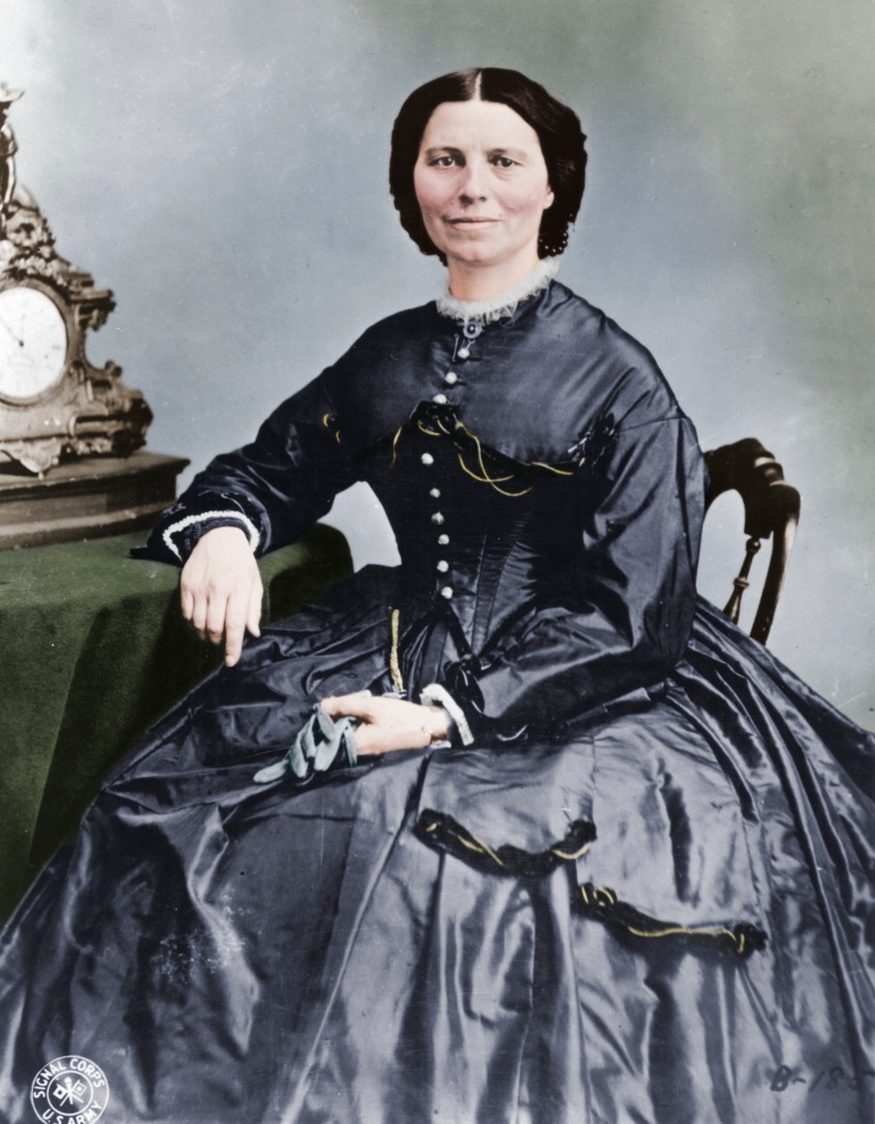 Clara Barton 1821-1912, oprichter van de Amerikaanse tak van het Rode Kruis door Unbekannt