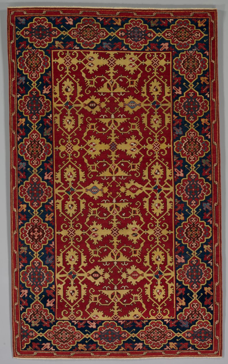 Klassiek Turks Tapijt met het Lotto-patroon, 1600-1650 door Unbekannt