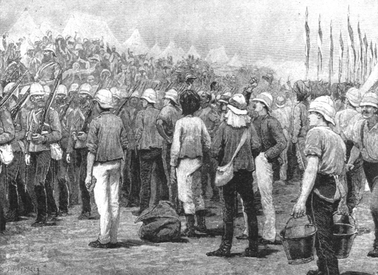 Koloniale troepen in de Soedan-oorlog: New South Wales Infanterie...bij Suakim door Unbekannt
