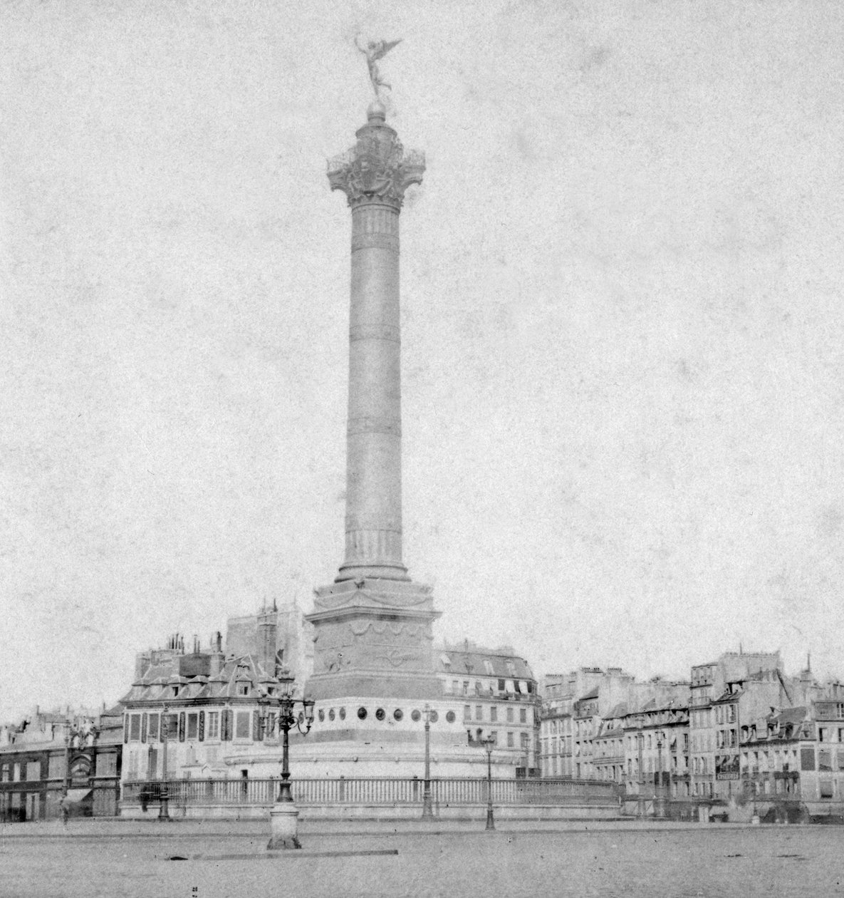 Colonne de Juillet, Place de la Bastille, Parijs, Frankrijk, eind 19e of begin 20e eeuw door Unbekannt