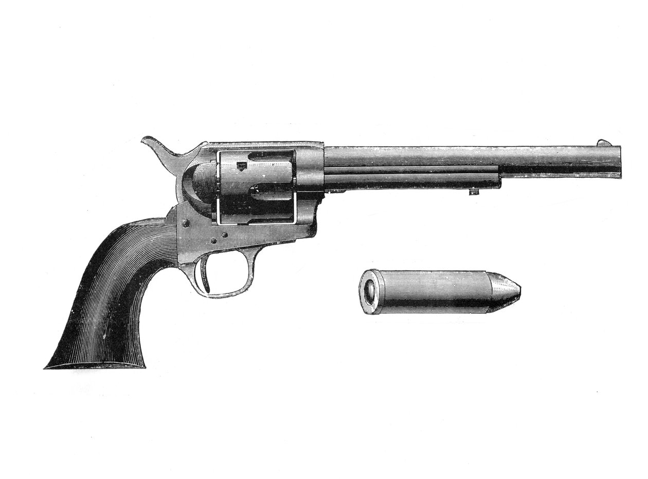 Colt Frontier revolver, uitgevonden door Samuel Colt 1814-62, ca. 1890 door Unbekannt