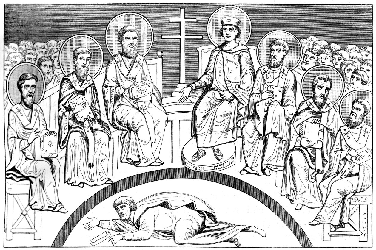 Herdenking van het tweede concilie van Nicea, 9e-10e eeuw, 1849 door Unbekannt