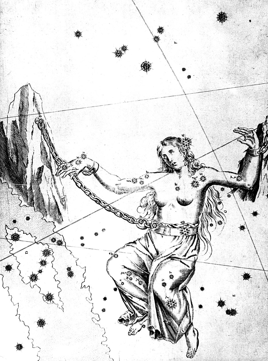 Constellatie van Andromeda, 1723 door Unbekannt