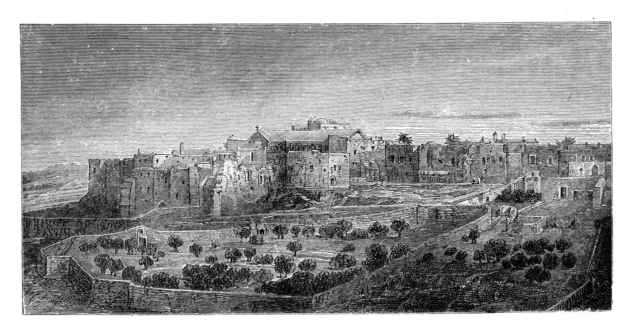 Klooster van de Geboorte, Bethlehem, ca. 1888 door Unbekannt