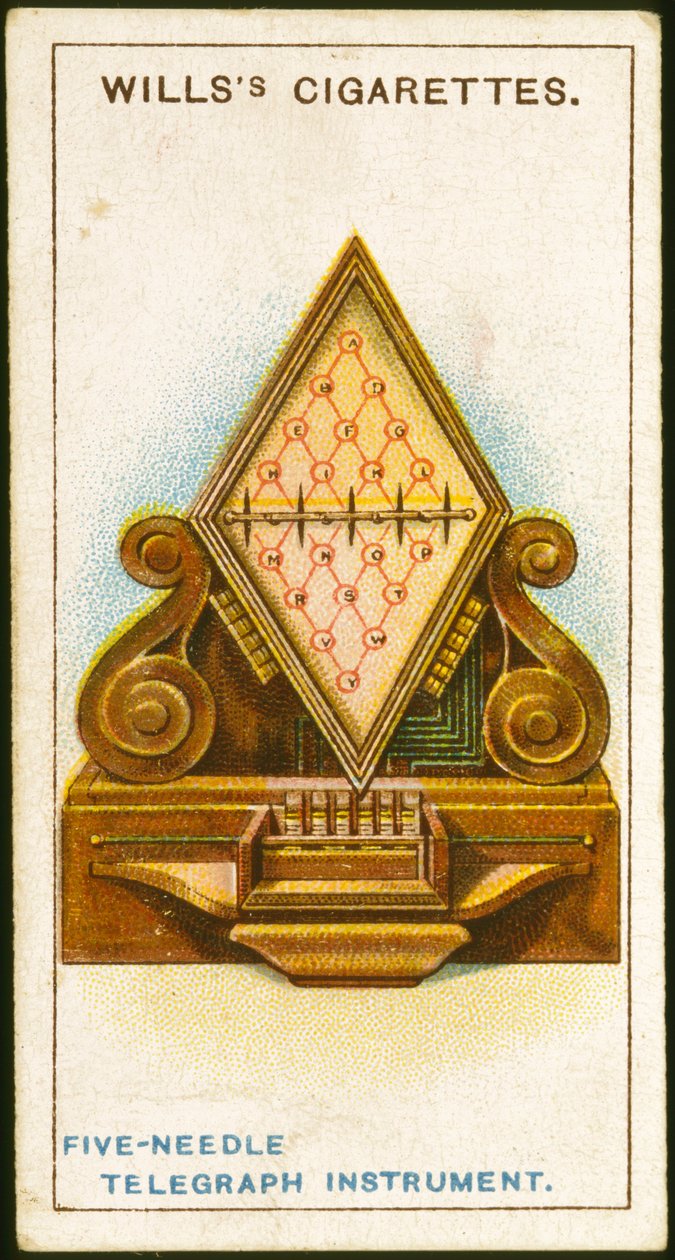 Cook en Wheatstones 5-naald telegraaf, 1837 1915 door Unbekannt