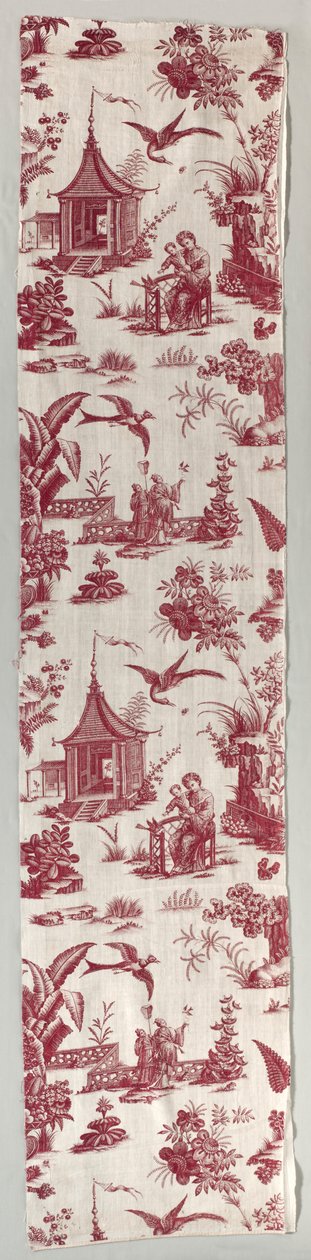 Koperplaat-gedrukt Katoen, 1700s door Unbekannt