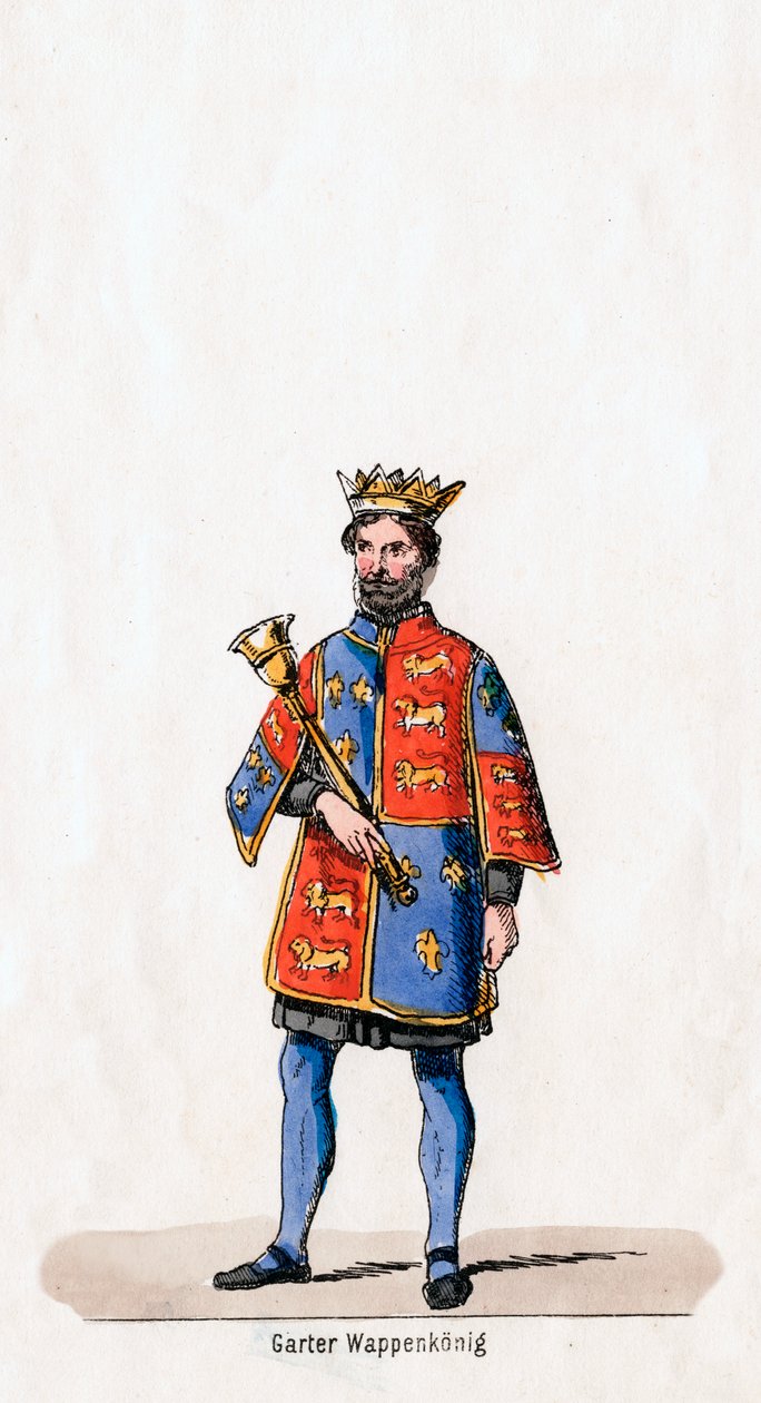 Kostuumontwerp voor Shakespeares toneelstuk, Henry VIII, 19e eeuw door Unbekannt