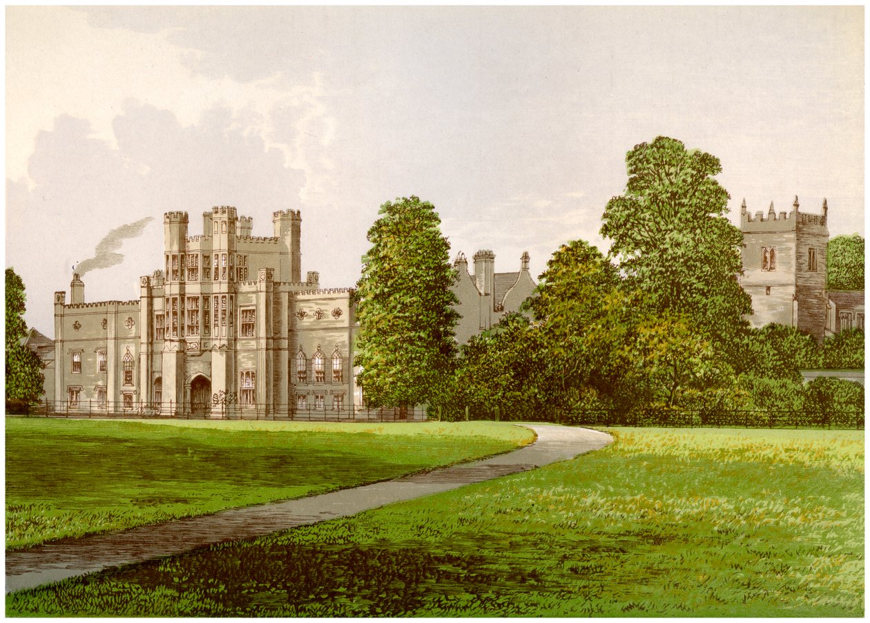 Coughton Court, Warwickshire, huis van Baronet Throckmorton, ca. 1880 door Unbekannt