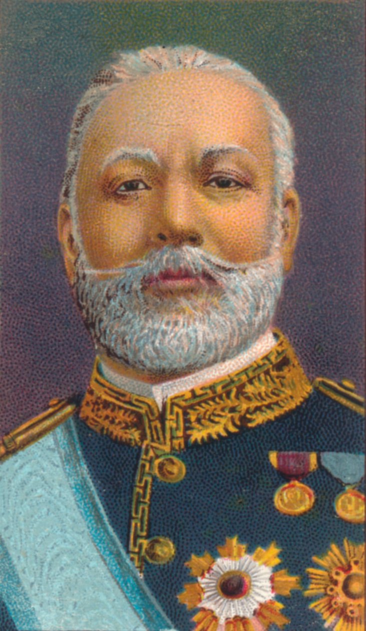 Graaf Hayashi Tadasu, 1850-1913, carrière diplomaat en kabinetsminister in de Meiji-periode Japan, 1906 door Unbekannt