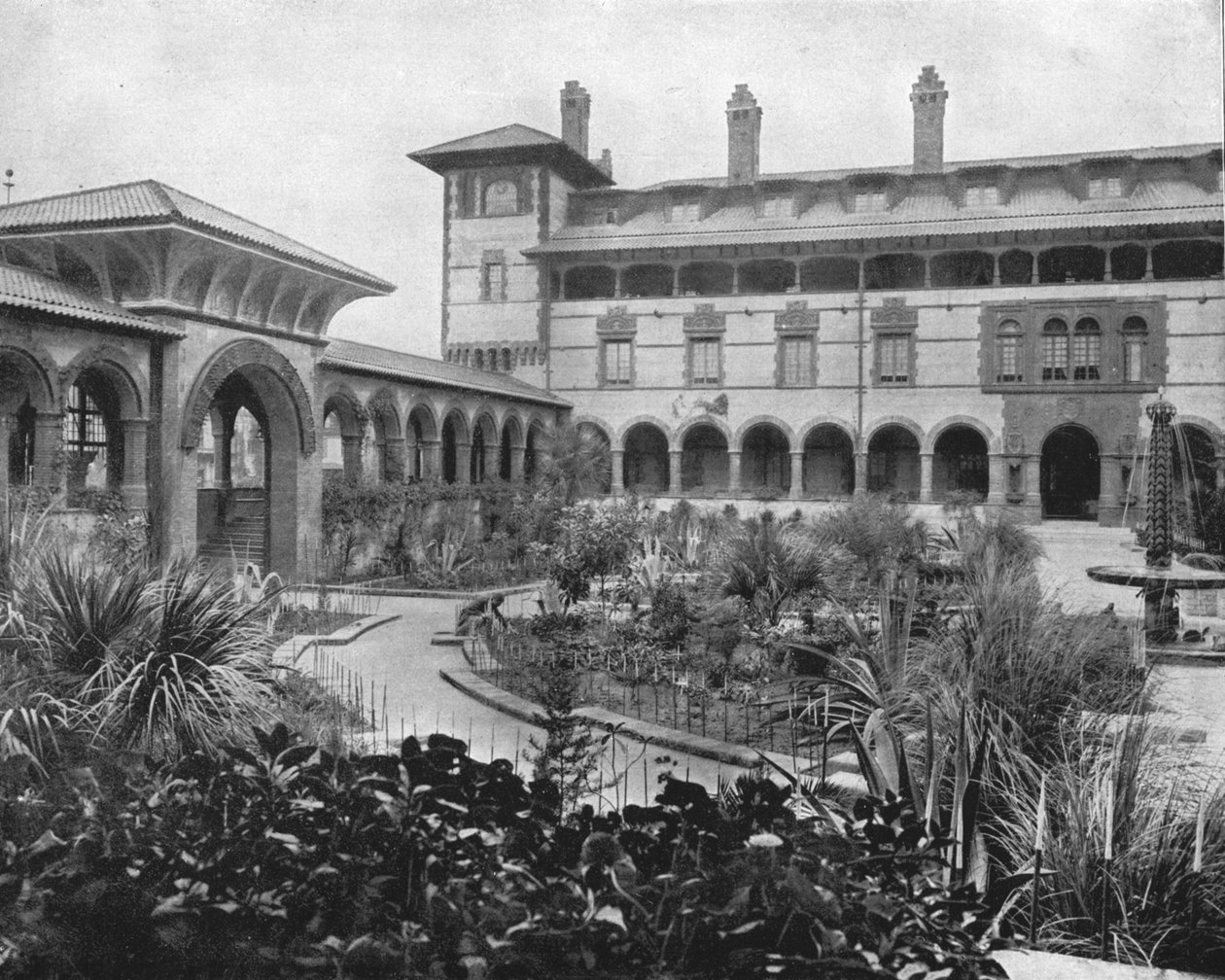 Hof van Ponce de Leon, St. Augustine, Florida, VS, c1900 door Unbekannt
