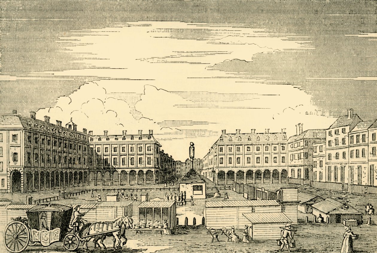Covent Garden Market, kijkend naar het oosten, 1881 door Unbekannt