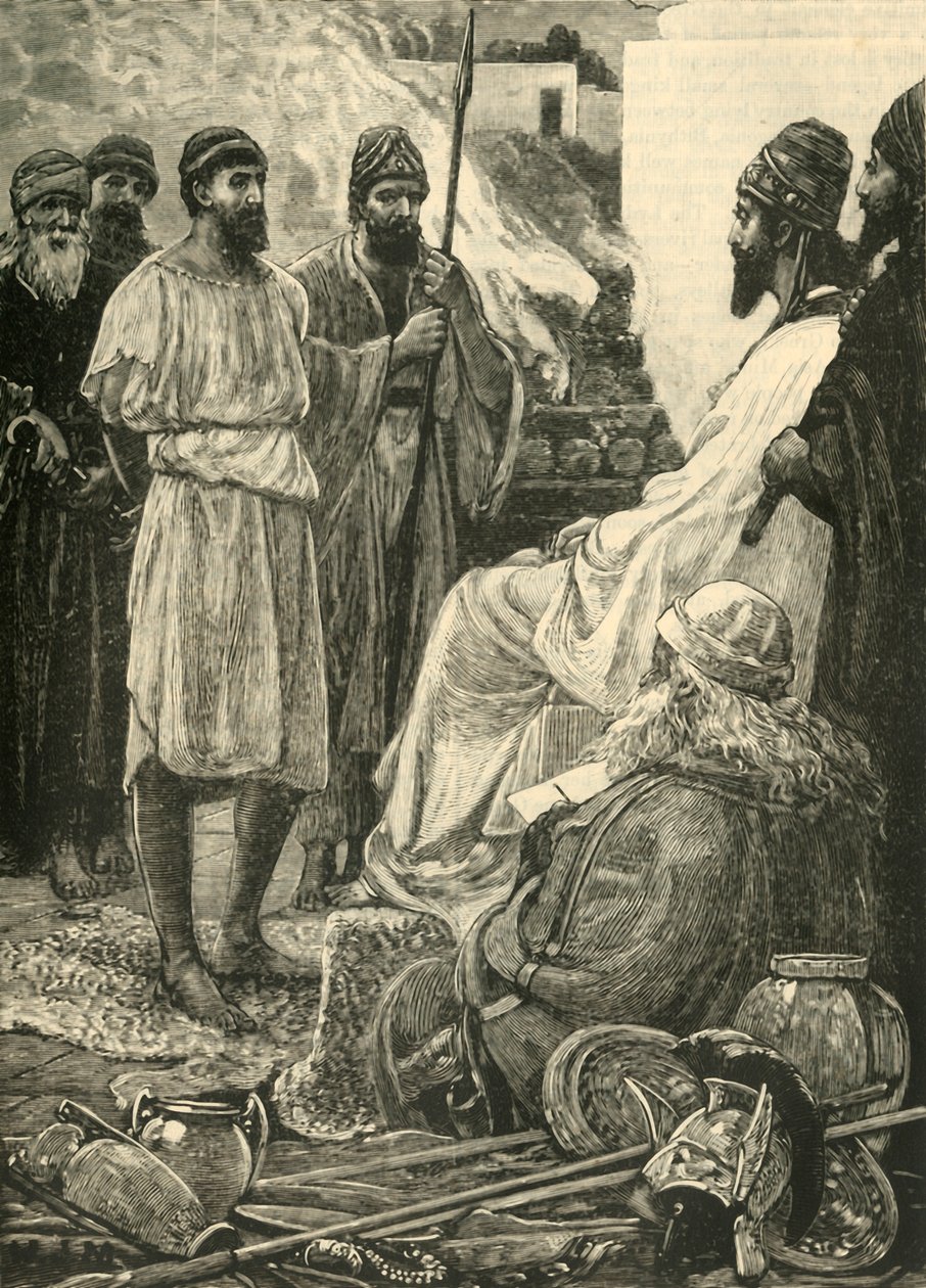 Cyrus en Croesus, 1890 door Unbekannt
