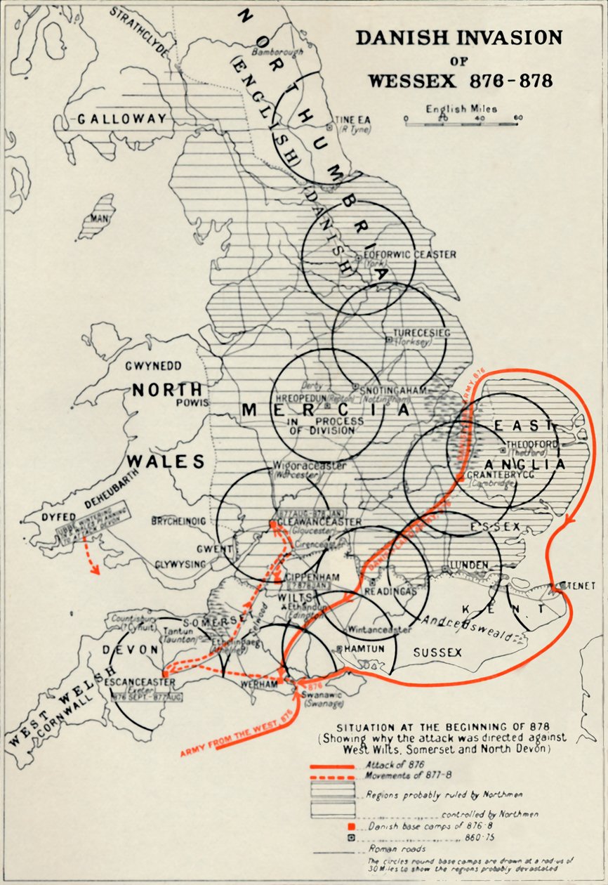Deense invasie van Wessex 876-878, 1935 door Unbekannt