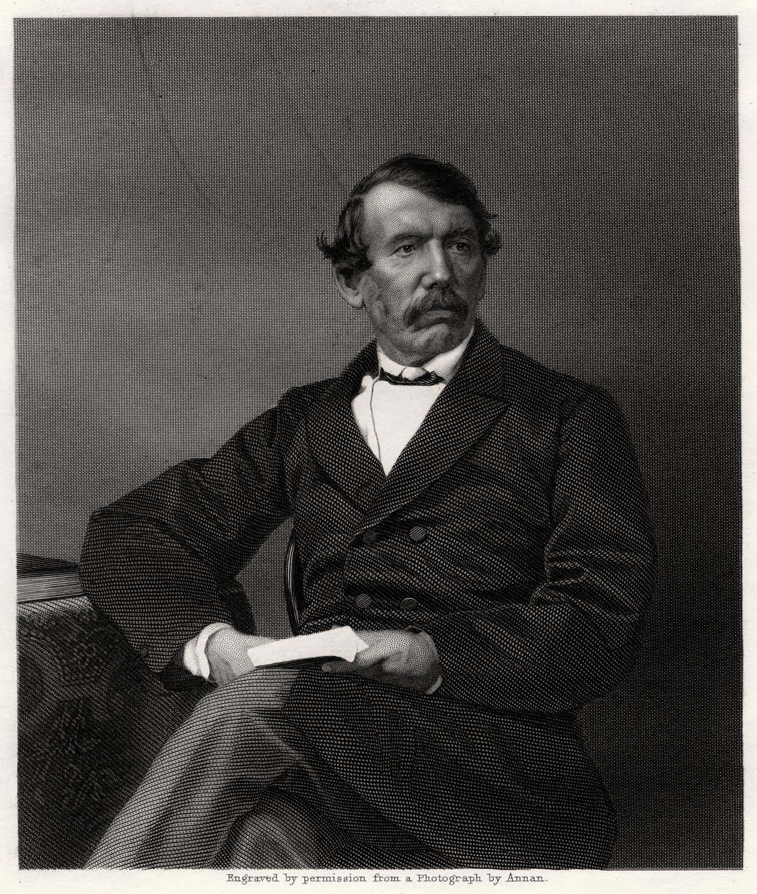 David Livingstone, Schotse missionaris en Afrikaanse ontdekkingsreiziger, 19e eeuw door Unbekannt
