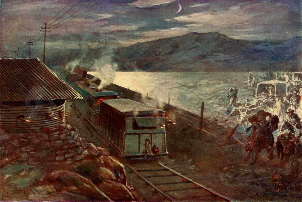 De Poging van De Wet om de Spoorweg over te steken, 1902 door Unbekannt