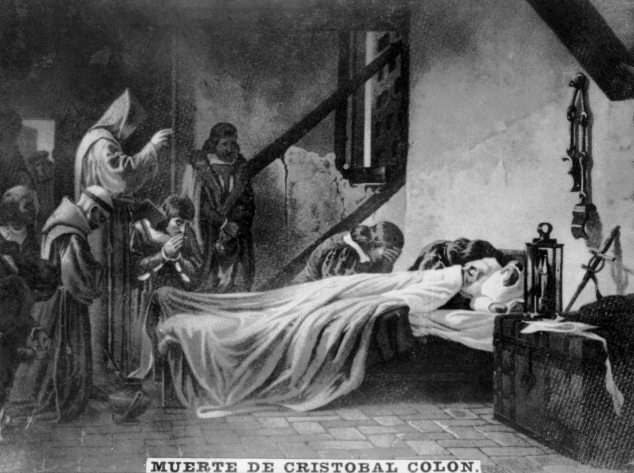 Dood van Christoffel Columbus door Unbekannt