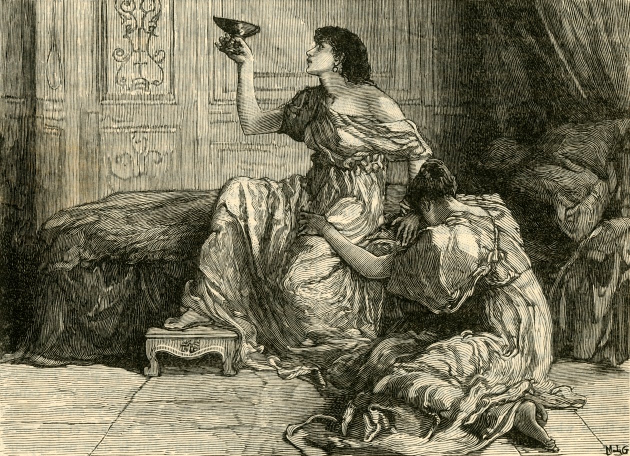 De dood van Sophonisba, 1890 door Unbekannt