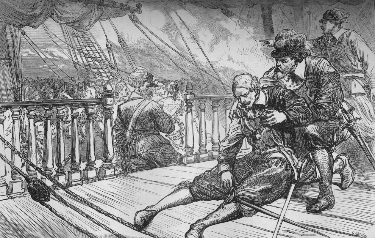 Dood van Van Tromp, 10 augustus 1653 door Unbekannt