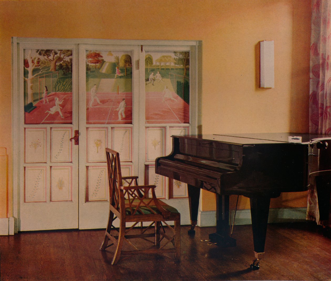 Decoratie door Eric Ravilious in het appartement van Sir Geoffrey Fry, Portman Square, Londen, 1933 door Unbekannt