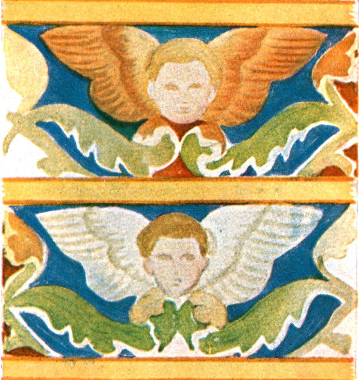 Decoratie in de Basiliek van Sint Franciscus, Assisi, Italië, 1928 door Unbekannt