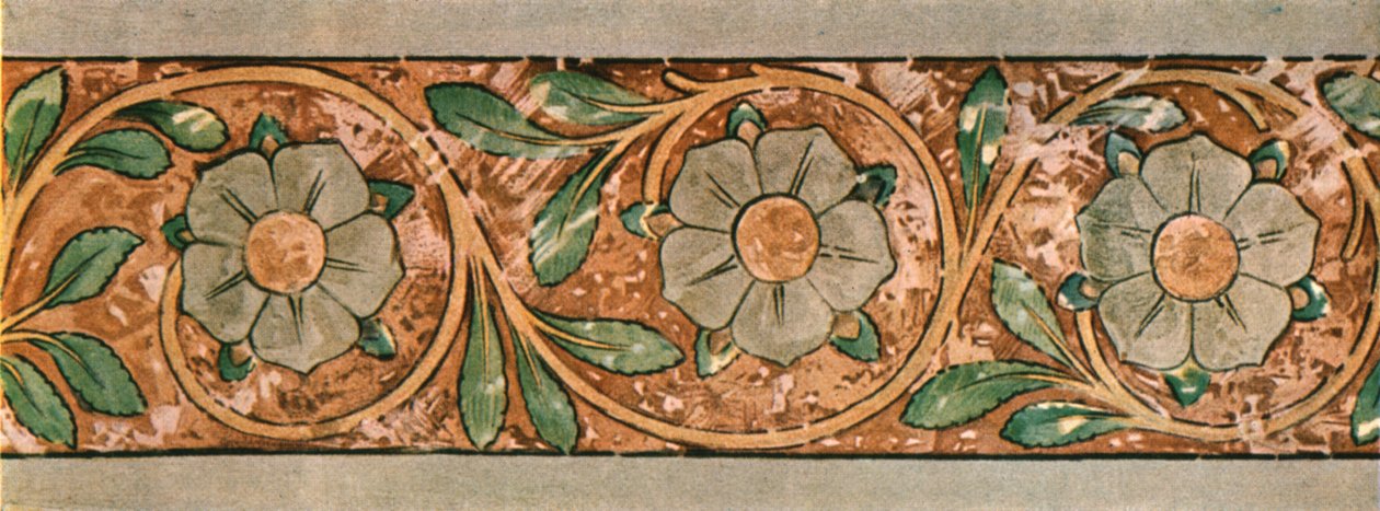 Decoratie in het klooster van de collegiale kerk in Aschaffenburg, Beieren, Duitsland, 1928 door Unbekannt