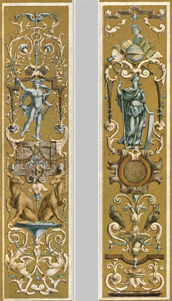 Decoratieve schildering in het Louvre, Parijs, Frankrijk door Unbekannt