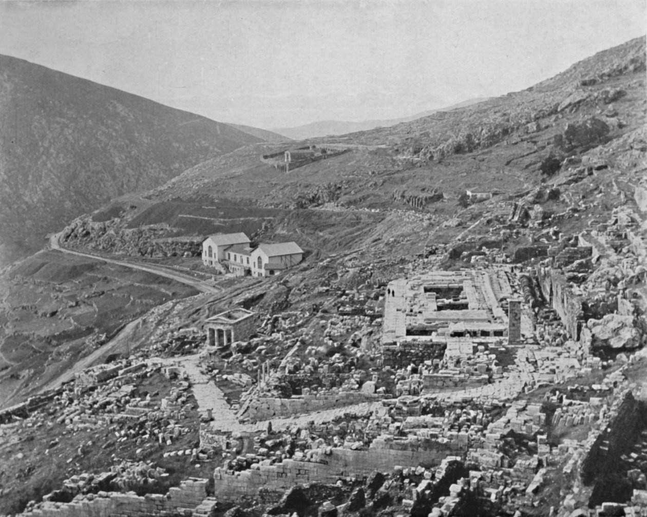 Delphi - Golf van Korinthe in de verte, 1913 door Unbekannt