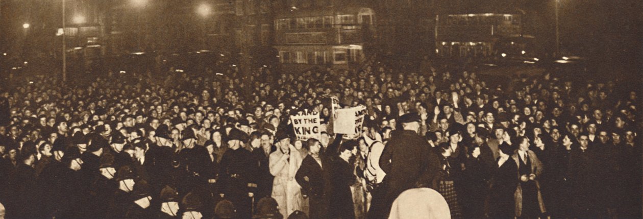Demonstratie in Whitehall, 10 december 1936 door Unbekannt