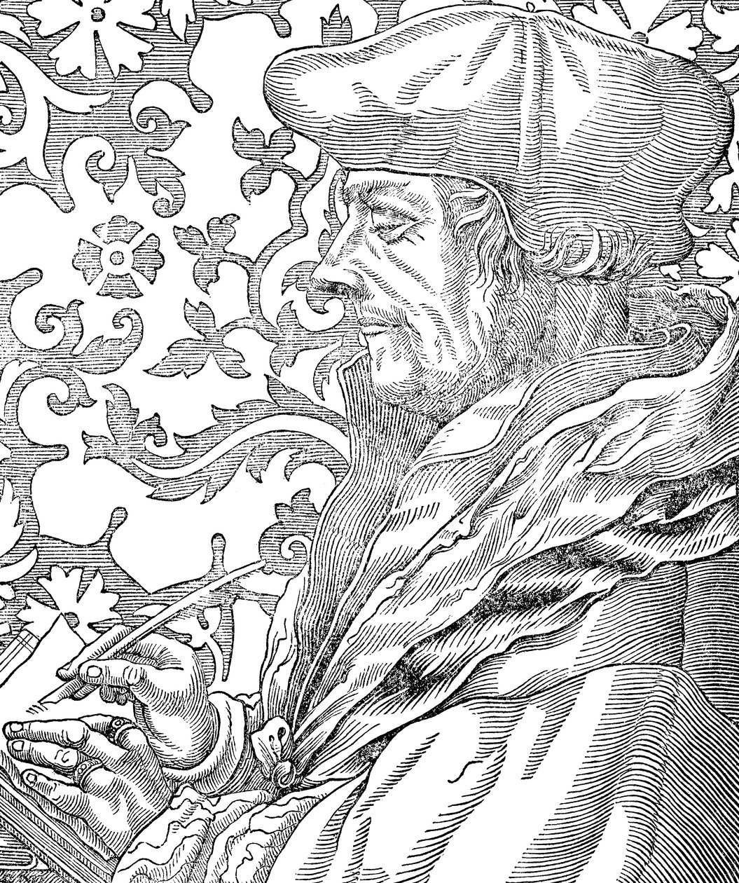 Desiderus Erasmus, 15e-16e eeuwse Nederlandse humanist en geleerde, 19e eeuw door Unbekannt